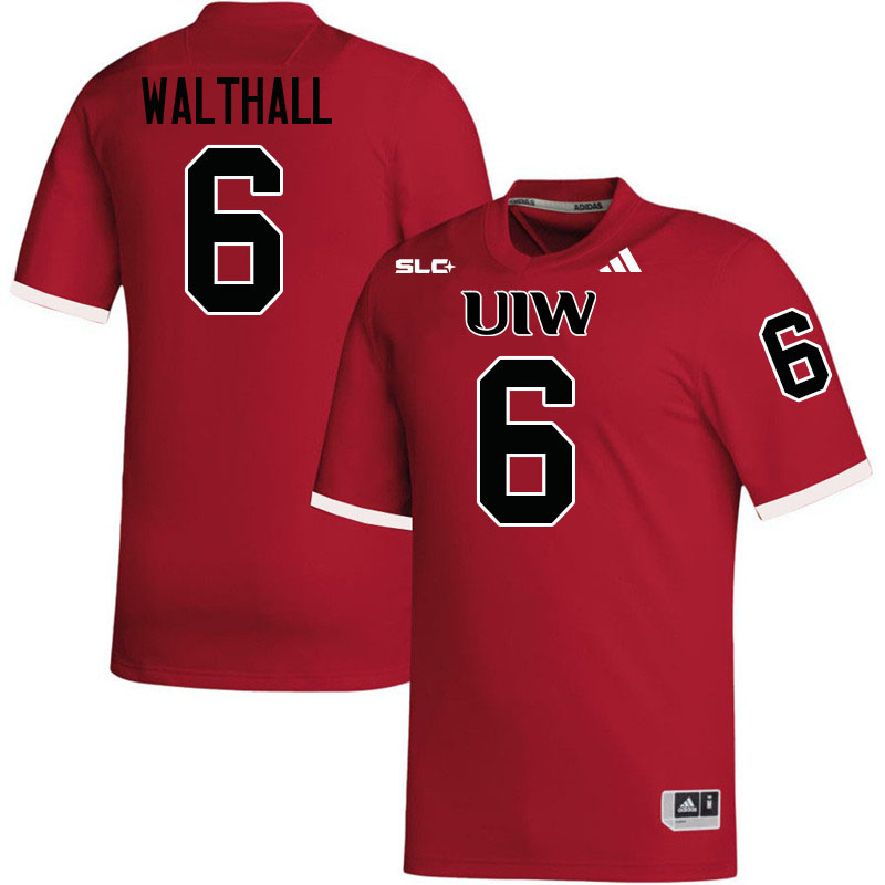 Incarnate Word Cardinals #6 Jalen Walthall College Football Jerseys,Uniforms-Red